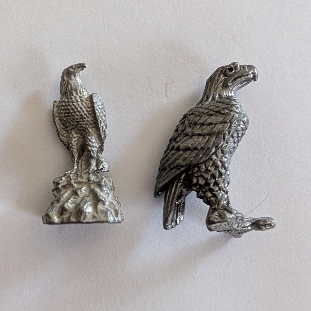 Pewter Eagle Figurines (Set of 2)